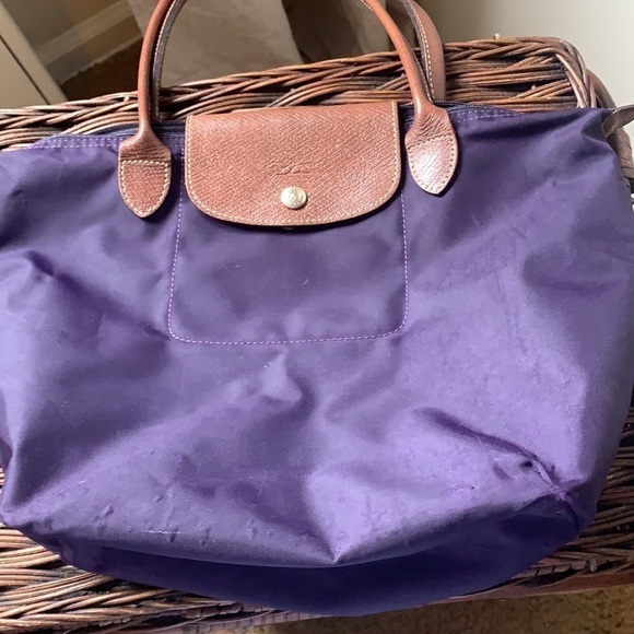 Longchamp Le Pliage Shopping purple nylon bag - Picture 14 of 16